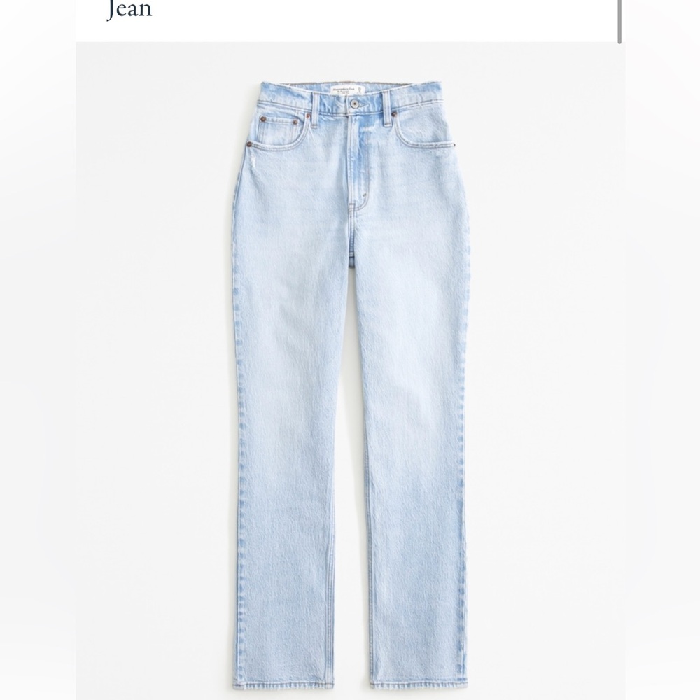Abercrombie & Fitch Ultra high rise 90s straight jean curve love